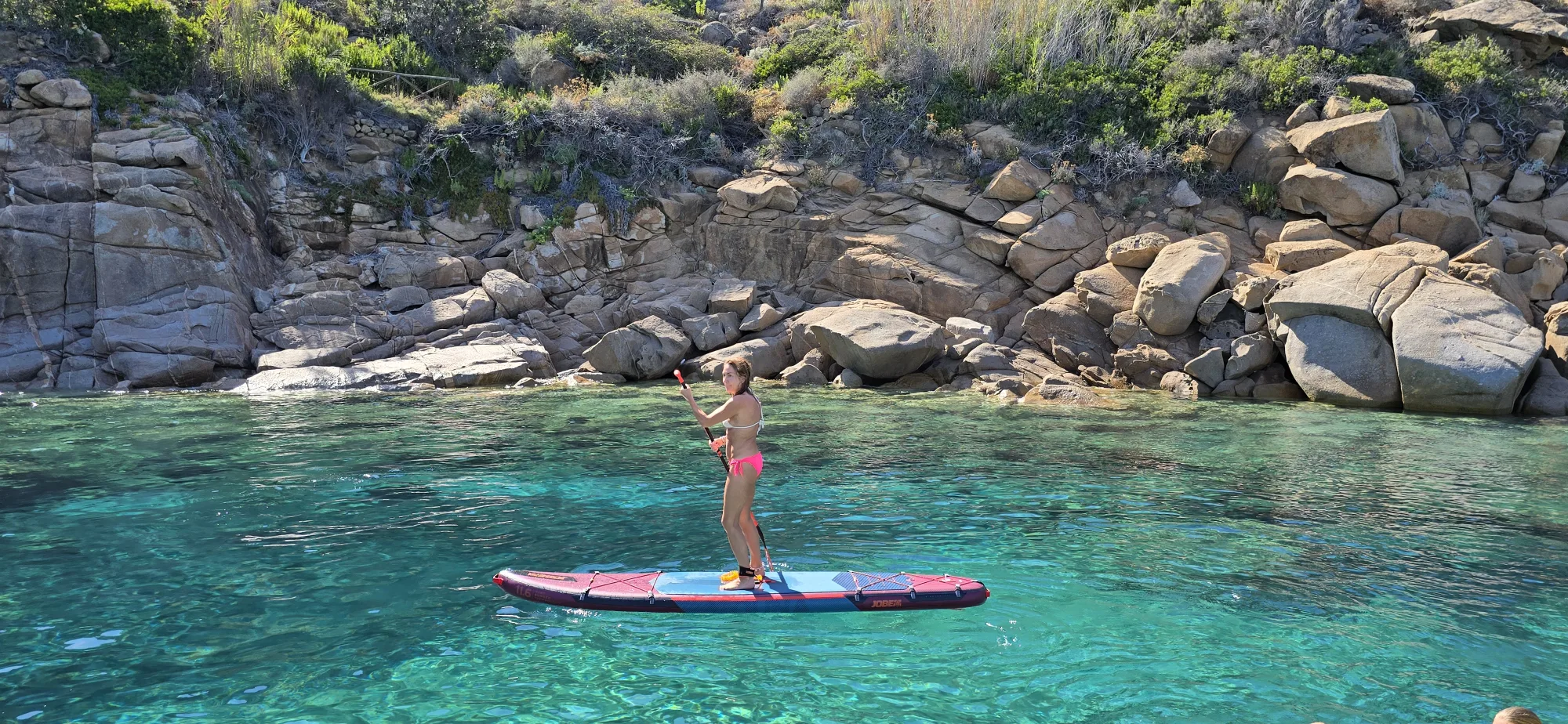 SUP a bordo dei gommoni Blue Vibes, escursioni Argentario