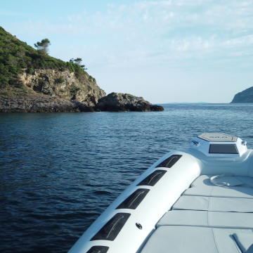 Panorama dal gommone Libera